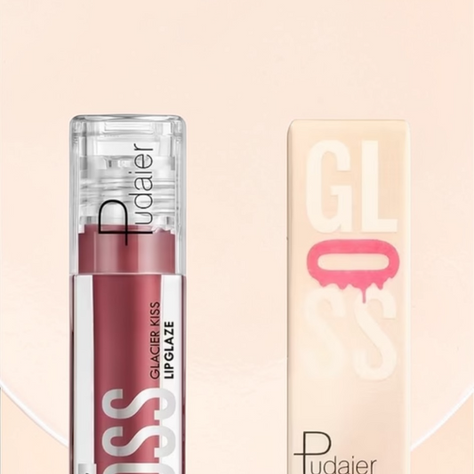 Glacier Kiss Lip Gloss – Nourishing Hydrating Lip Glaze (7 Colors)