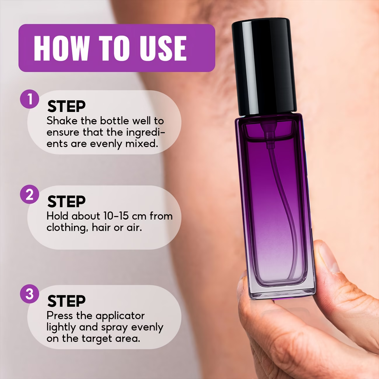 RUOALL Women'S Pheromone Deodorizing Spray, Lavender Flavor, Effectively Deodorization And Armpit Care Spray, All-Day Care, Refreshing Skin, No Embarrassment on Dates, Compact And Portable, First Choice for Christmas Gifts, Exquisite Packaging
