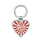 Self Love Club Heart Keychain – Retro Red Sunburst Accessory