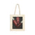 Bold Lip Graphic Cotton Canvas Tote Bag — Trendy Everyday Lip Print Tote