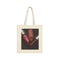 Bold Lip Graphic Cotton Canvas Tote Bag — Trendy Everyday Lip Print Tote