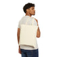 Bold Lip Graphic Cotton Canvas Tote Bag — Trendy Everyday Lip Print Tote