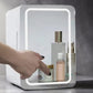 Mini Skincare Fridge with LED Mirror – Portable Beauty Refrigerator (Pink / White)