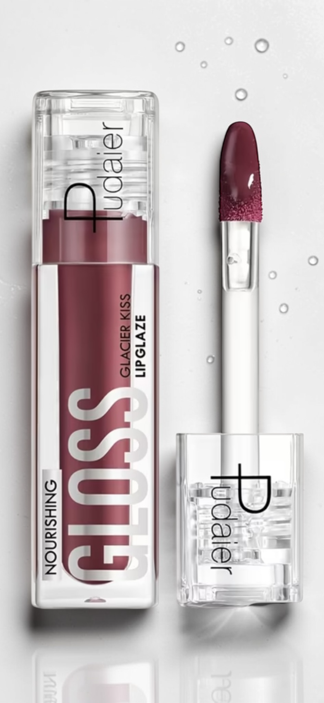 Glacier Kiss Lip Gloss – Nourishing Hydrating Lip Glaze (7 Colors)