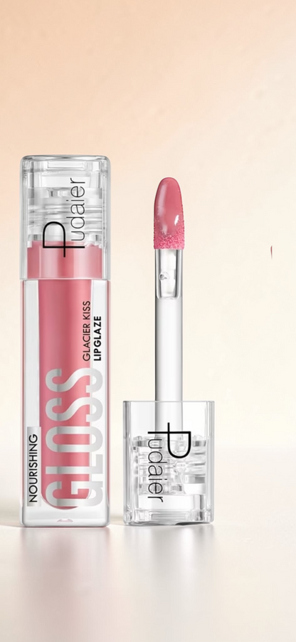Glacier Kiss Lip Gloss – Nourishing Hydrating Lip Glaze (7 Colors)
