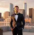 "Amsterdam" Tuxedo Jacket Peak-2