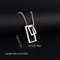 1pc 201 Stainless Steel Geometric Rectangle Pendant, Titanium 201 Stainless Steel Necklace for Men and Women, Ins Cool Style Personality Sweater Chain