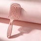 2pcs Set: 1 Single-Sided Square Hair Comb + 1 3D Bow Decoration, Suitable for Both Wet and Dry Hair, Soft Bristles for Detangling, with Scalp Massage Function, Smoothing Hair Styling Tool