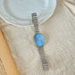 Vintage Golden-Tone Women's Quartz Watch - Chic Oval Stainless Steel Bracelet with Analog Display, Perfect for Daily Wear & Special Occasions like Valentine's, Easter, Mother's Day, Ramadan, and Eid - Simple, Luxurious Gift, Watch Accessories