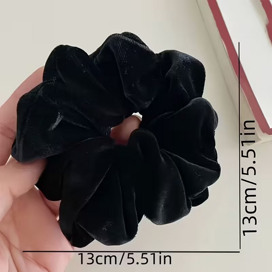 1pc Women's Velor Large Hair Ring - Elegant Minimalist Design, Soft Flannel Material, Mixed Colors, Perfect for Daily Hair Tying & Styling, Versatile Hair Accessory for All Seasons, Hair Accessories for Women, Seasonal Hairpiece