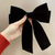 Elegant Suede Bow Solid Color Hair Clip, Fashionable Hair Accessory, Suitable for Women And to Wear Daily