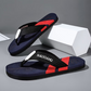 Ultra-light and Ultra-soft Electric Carving Color-block Flip-flops