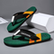 Ultra-light and Ultra-soft Electric Carving Color-block Flip-flops