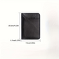 Slim Minimalist Faux Leather Credit Card Wallet for Men - Soft PU, Fashionable Thin ID and Business Card Holder