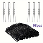 98pcs Metal Hair Clip U-shaped Pin Side Clip Bangs Clip | Hair Accessories for Women, Ideal for Bridal Shower