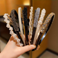 Women's Non-slip Toothed Beaded Headbands, Korean-style Exquisite Rhinestone Headbands, Sweet Versatile Daily Hair Accessories