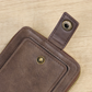 Men'S Solid Color Business Wallet, Card Holder with Zipper And Button