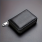 Men'S Wallet And Business Card Case And Universal, PU Material Smooth Durable Wallet, Multi-Purpose Large Capacity Containing Multi-Card Slot ID Card Bag, Zipper Pocket And Stylish And Safe, Anti-Degaussing Wallet, Daily Use And Travel