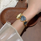 1pc Women's Alloy Fully Irregular Bracelet Watch, Fashion Arabic Numeral Dial, Quartz Movement, Adjustable Strap, Suitable for Daily Decoration