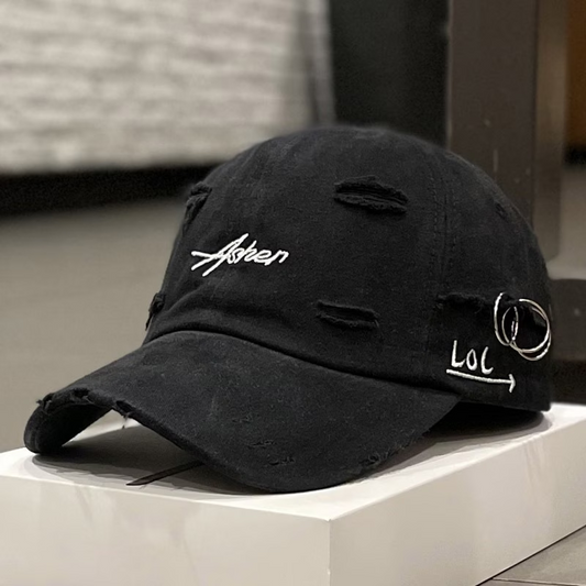 1pc of Retro Torn Baseball Cap, Faded And Worn, Featuring Letter Embroidery, Suitable for Both Men And Women, Perfect for Hip Hop And