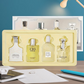 Ideal Men's Perfume 4pcs Gift Box 30ml * 4 Lasting Fragrance 72H Business Leisure Wooden Tone Birthday Gift for Boyfriend