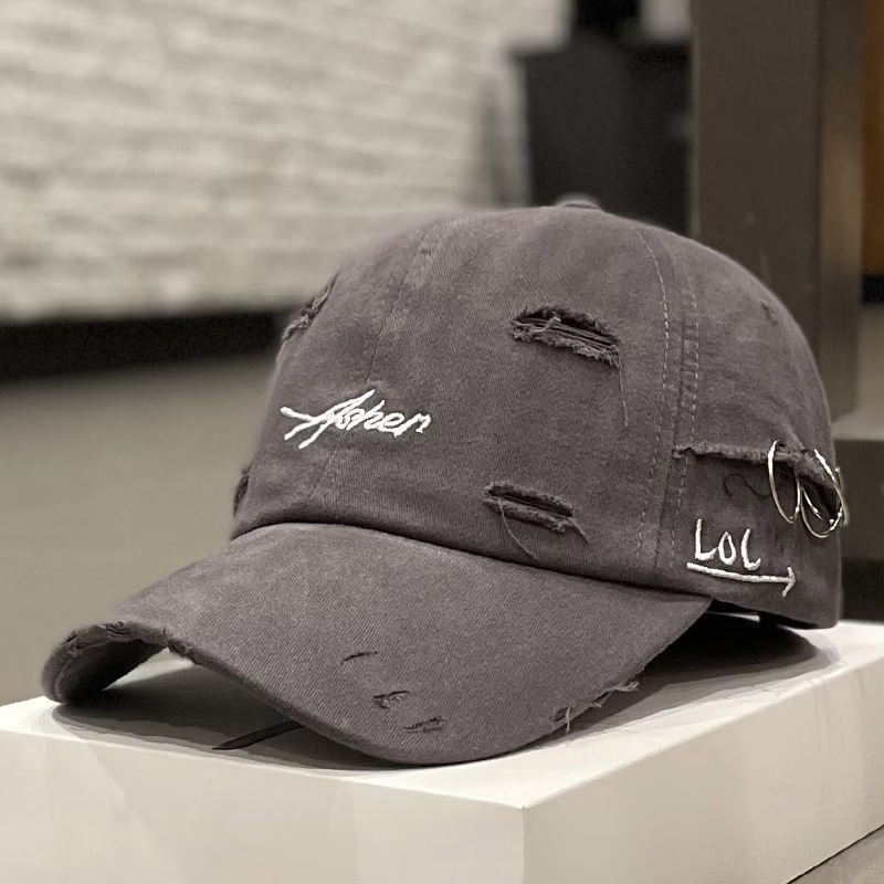 1pc of Retro Torn Baseball Cap, Faded And Worn, Featuring Letter Embroidery, Suitable for Both Men And Women, Perfect for Hip Hop And