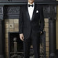 "London" Black Tuxedo Jacket-4