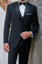 "Milan" Black Tuxedo Jacket Peak (Separates)-0
