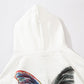 Hip Hop Butterfly Hoodie Sweatshirt Men Harajuku Streetwear Hooded Pullover Cotton Autumn Loose Hoodie Black Clothes