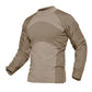 Mens T-shirts Long Sleeve Cotton Camouflage Tactical T Shirts Military Army Tshirts Man Airsoft Clothing