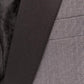 "Sebastian" Grey Pindot Tuxedo Jacket Shawl (Separates)-1